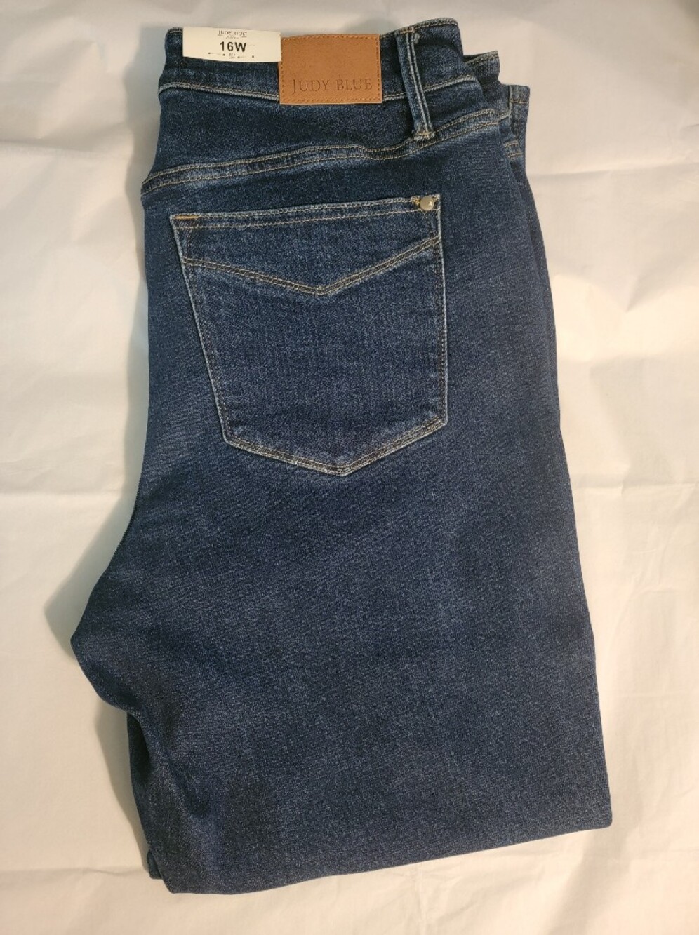 Judy Blue Women's Dark Indigo Slim Straight Jeans